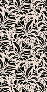 黑白叶形图案纹理背景