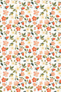 小清新花卉图案背景