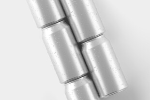 330ml空白易拉罐设计样机展