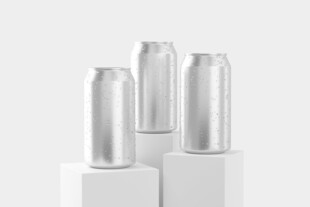 330ml空白易拉罐设计展示样