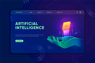 人工智能界面科技风格展示
