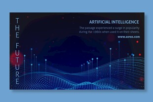 科技风人工智能主题海报