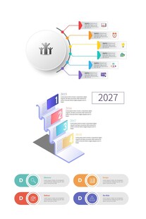 信息展示ppt图表 