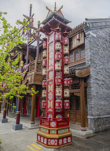 古街中式装饰立柱