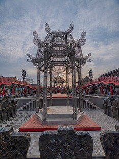 中式精美全透古建景观置景