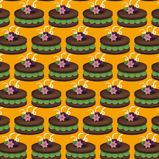巧克力蛋糕图案背景
