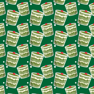 抹茶甜品图案背景