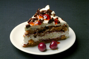 美味多层奶油水果蛋糕