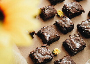 美味巧克力布朗尼甜点