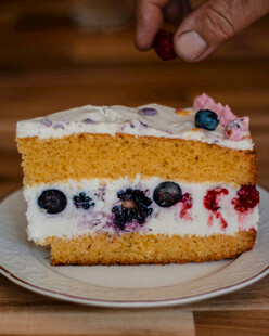 美味水果夹心蛋糕