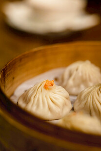 美味小笼包特写
