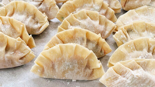 美味饺子整齐排列