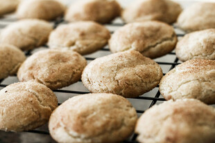 烘焙饼干整齐排列