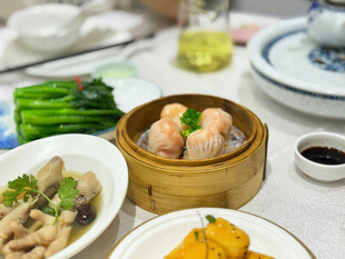 中式美味点心与佳肴