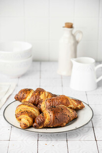 美味酥脆的牛角面包