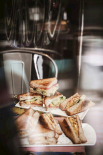 美味多样的自助面包餐点