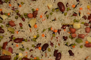 多彩混合坚果食材特写