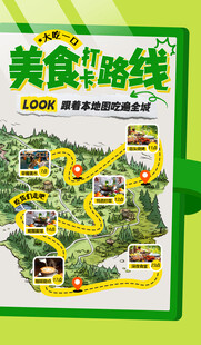 美食旅行路线地图
