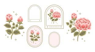 花卉装饰图案设计素材