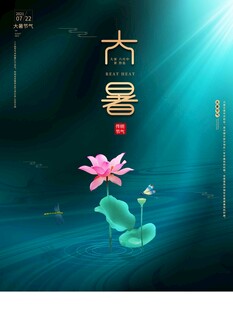 大暑海报 
