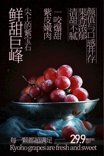 巨峰葡萄水果甜蜜诱人