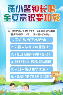 溺水安全知识宣传海报