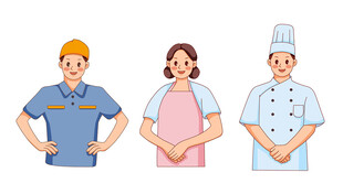 不同职业人物形象展示