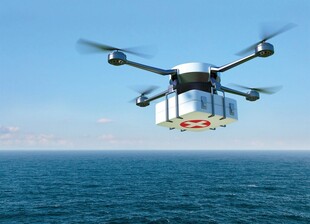 海上无人机运送物资