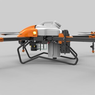 橙色无人机模型展示