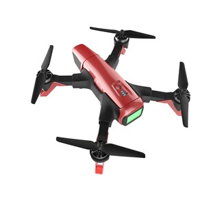 红色四轴无人机模型
