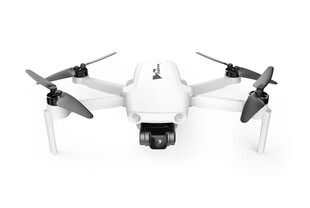 白色无人机搭载高清摄像头