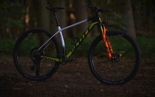 森林中的山地自行车