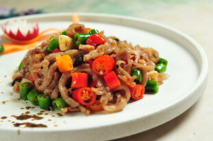 彩椒炒肉丝