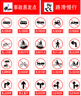 消防警示标识集合