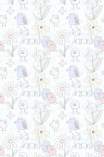 清新花卉图案背景纹理