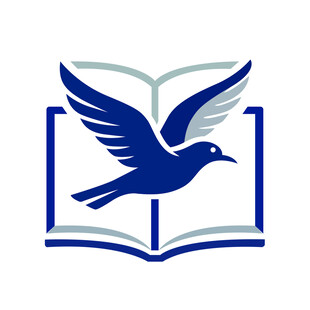 飞鸟与书标志设计
