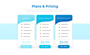 价格与套餐网页ui展示界面