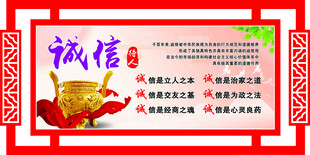 诚信宣传海报
