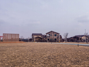 城郊开阔地旁的特色住宅