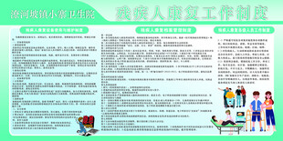 残疾人康复工作展板