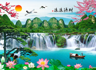 影壁 壁画 喷绘