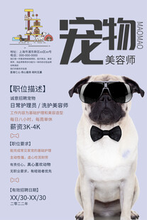 招聘宠物美容师