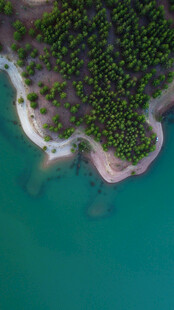海岛风光俯瞰图