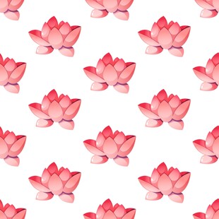 粉色荷花底纹