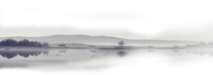 宁静山水湖景风光图