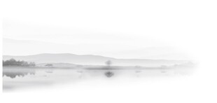 水墨风格山水风景图
