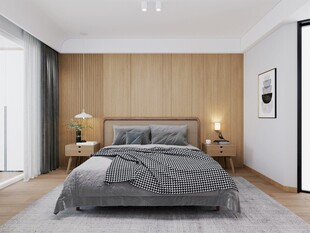 简约现代风格温馨卧室空间
