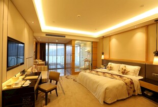 豪华温馨酒店客房内景