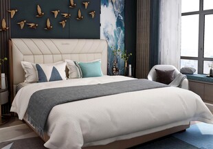 现代简约风温馨卧室场景