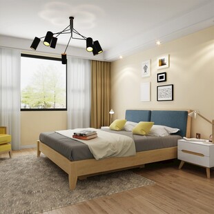 简约质感卧室室内场景图